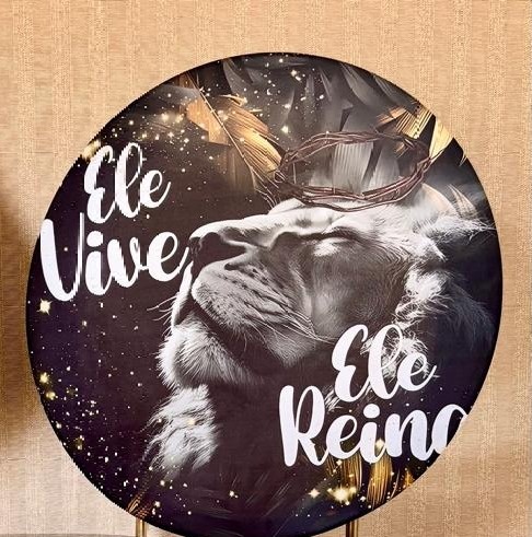 Mini Painel Ele Vive - Beca Decorações