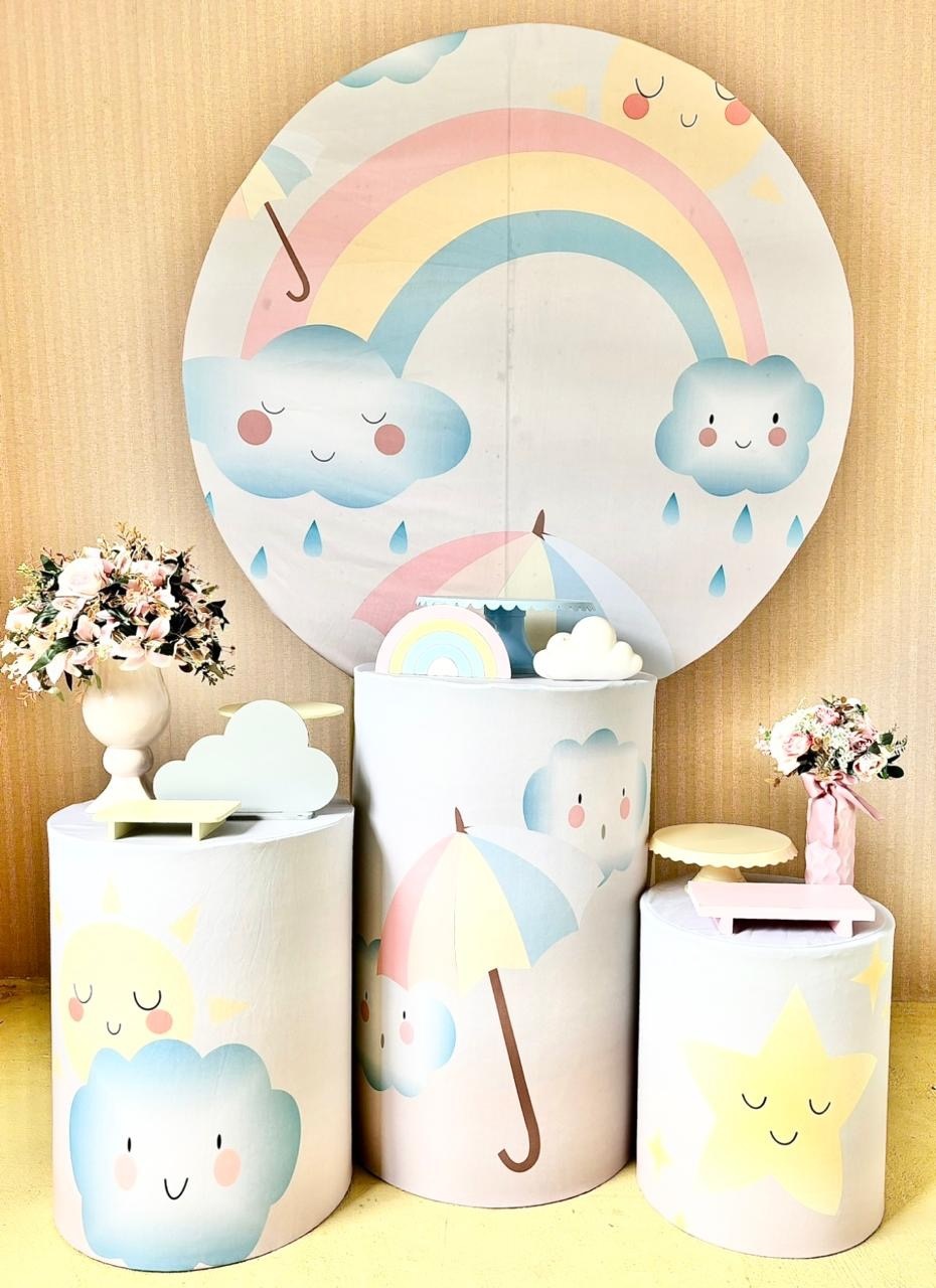 Chuva de Amor 2 - Kit Prata - Beca Decorações