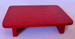 Bandeja Retangular Baixa Vermelho (Locação) - imagem 1