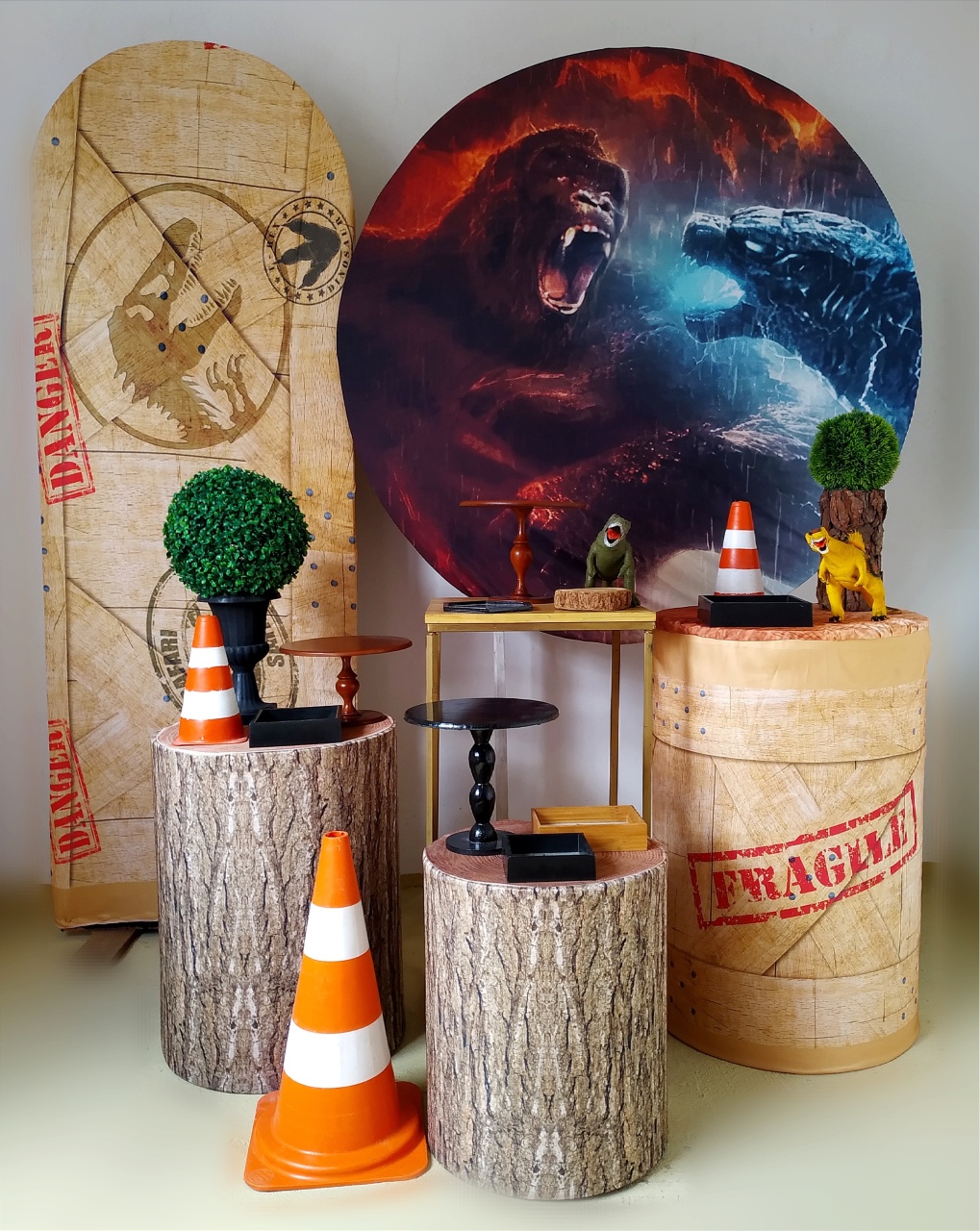 King Kong X Godzila (Kit Diamante) - Beca Decorações