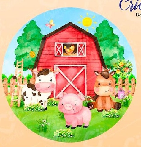 Mini Painel Fazendinha - Beca Decorações