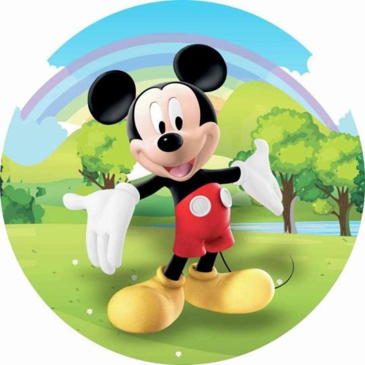 Painel Redondo Mickey (Locação) - Beca Decorações