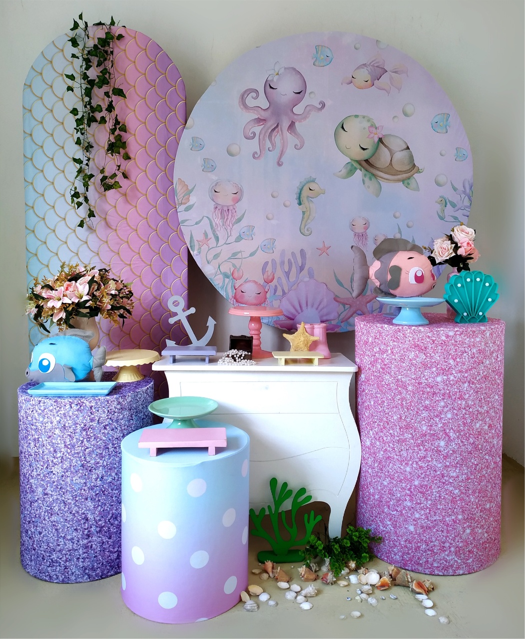 Fundo Do Mar Menina ( Kit Diamante) - Beca Decorações