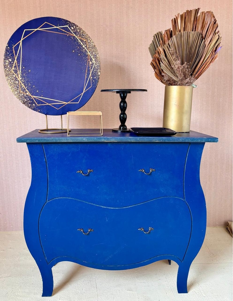 Azul Glitter Cômoda  (Mini Kit)     - Beca Decorações