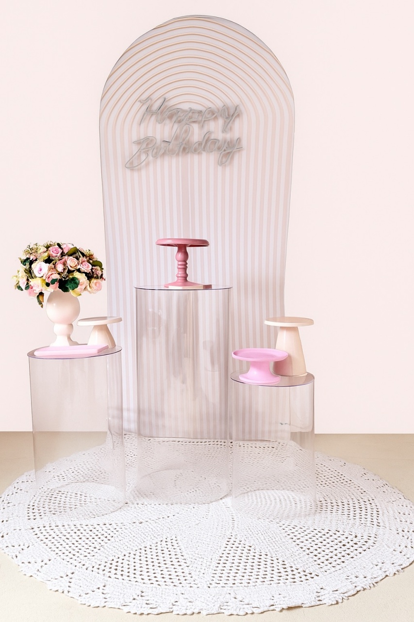 Bege Listrado Clean  - Beca Decorações