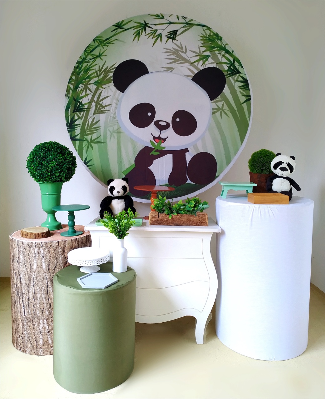 Panda - Kit Ouro - Beca Decorações