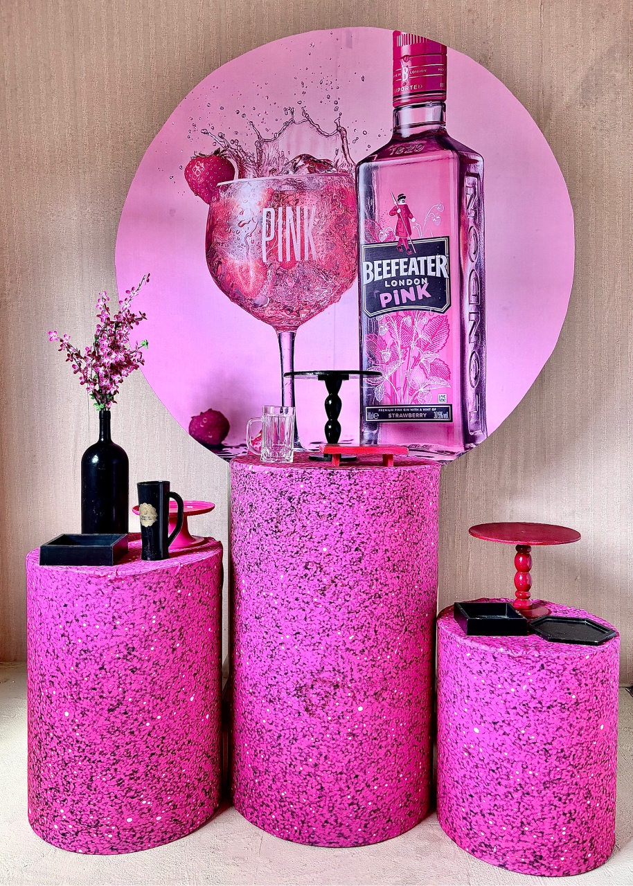 Beefeater Pink ( Kit Prata) - Beca Decorações