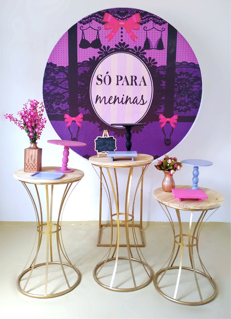 Chá de Lingerie Com Mesas Cinturinhas  - Beca Decorações