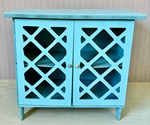 Cômoda Treliça 2 Portas Verde Bebê (Locação) - imagem 1