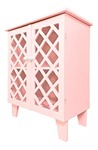 Cômoda Treliça 2 Portas Rosa Bebê (Locação) - imagem 1