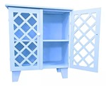 Cômoda Treliça 2 Portas Azul Bebê (Locação) - imagem 2