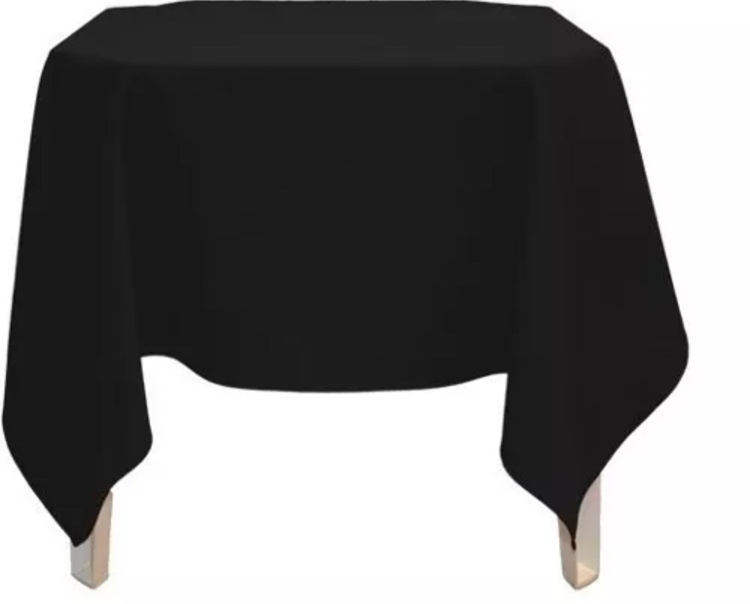 Toalhas de Mesa Preta (Locação) - Beca Decorações