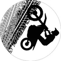 Capa Para Painel Redondo Motocross - 1,5Mt - Bonequinha Preta Festas
