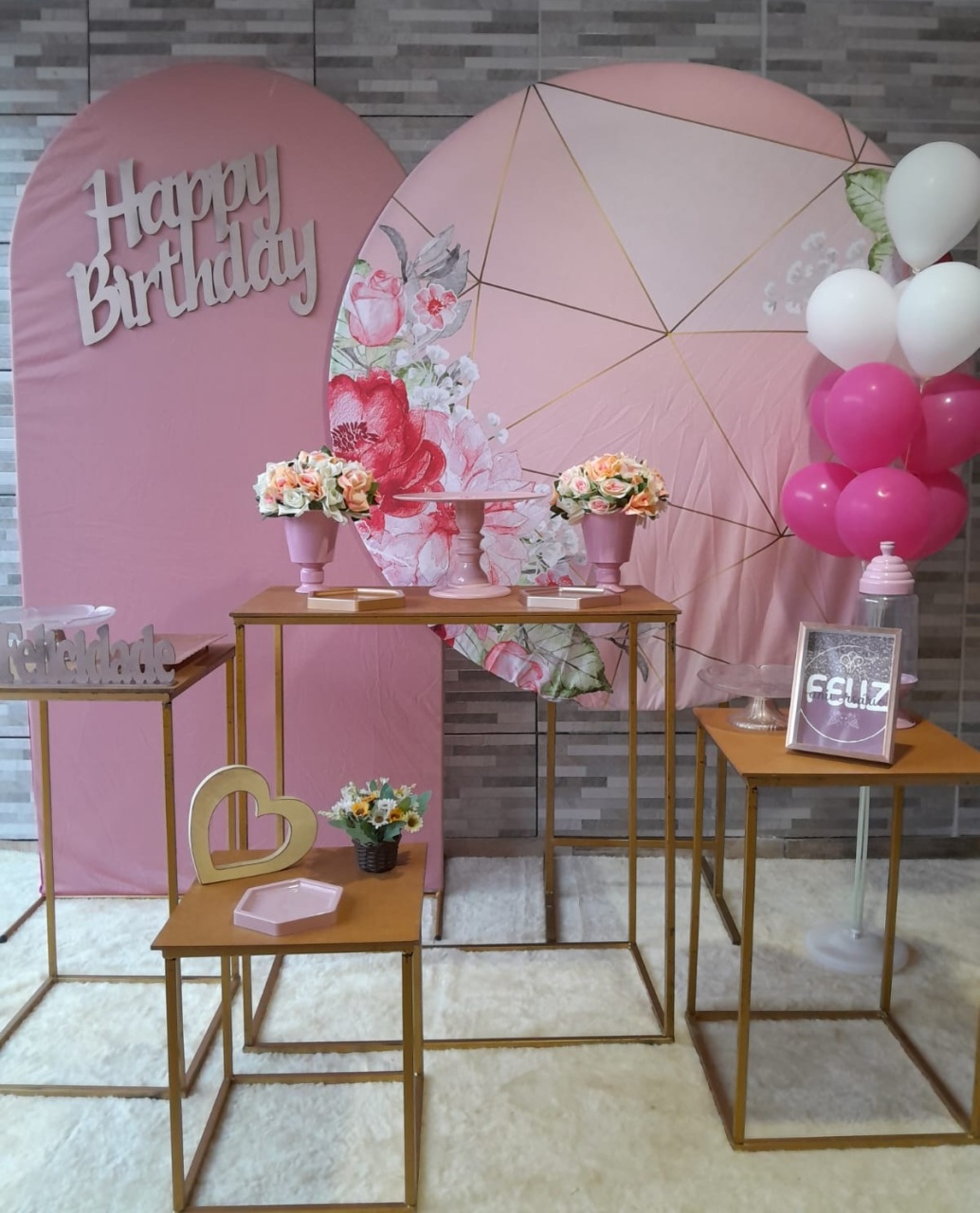 Kit Luxo - Floral - Bonequinha Preta Festas