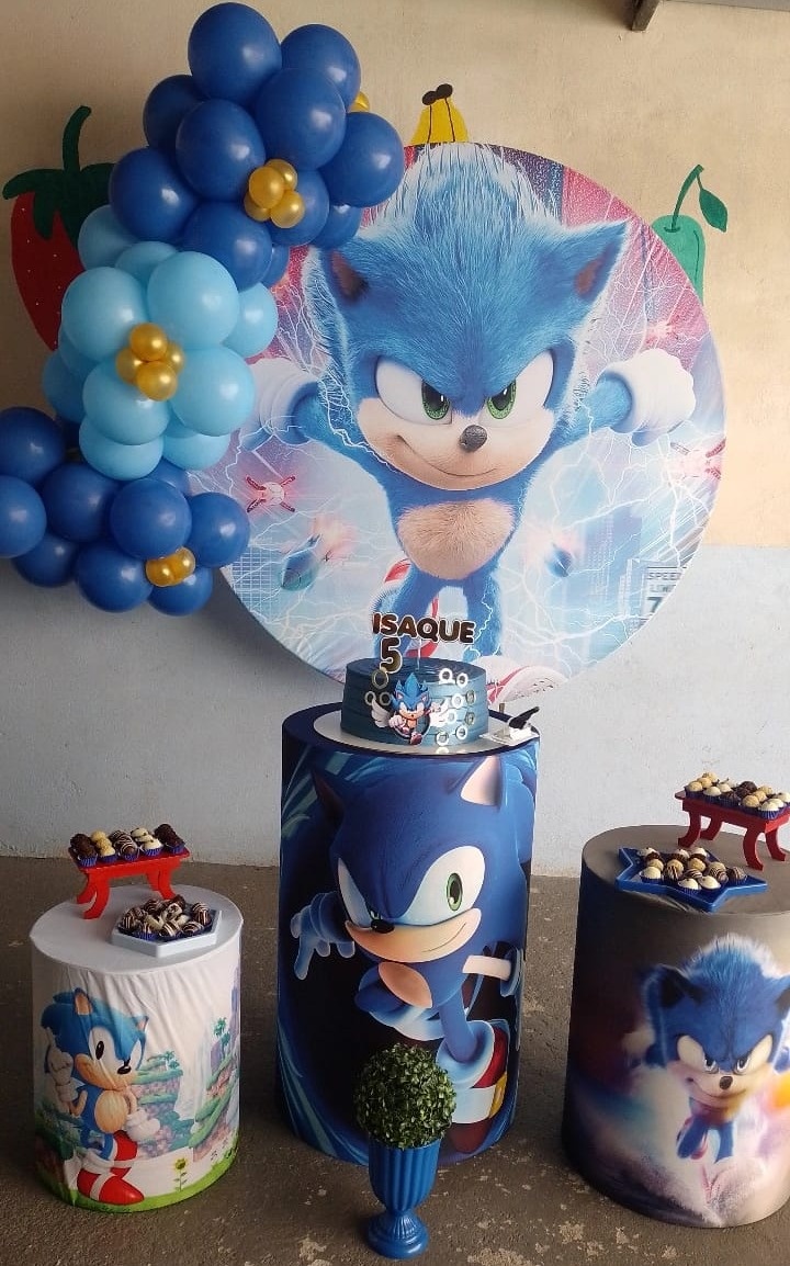 Kit Básico - Sonic - Bonequinha Preta Festas