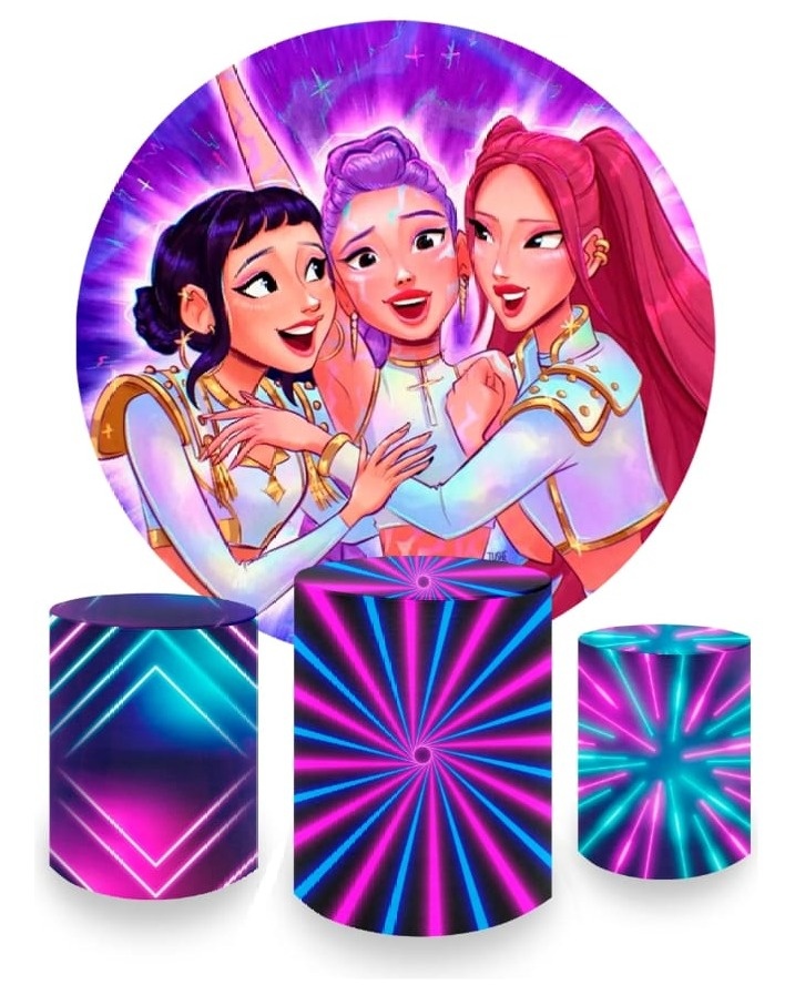 Kit Completo - Guerreiras Do K-Pop - Bonequinha Preta Festas