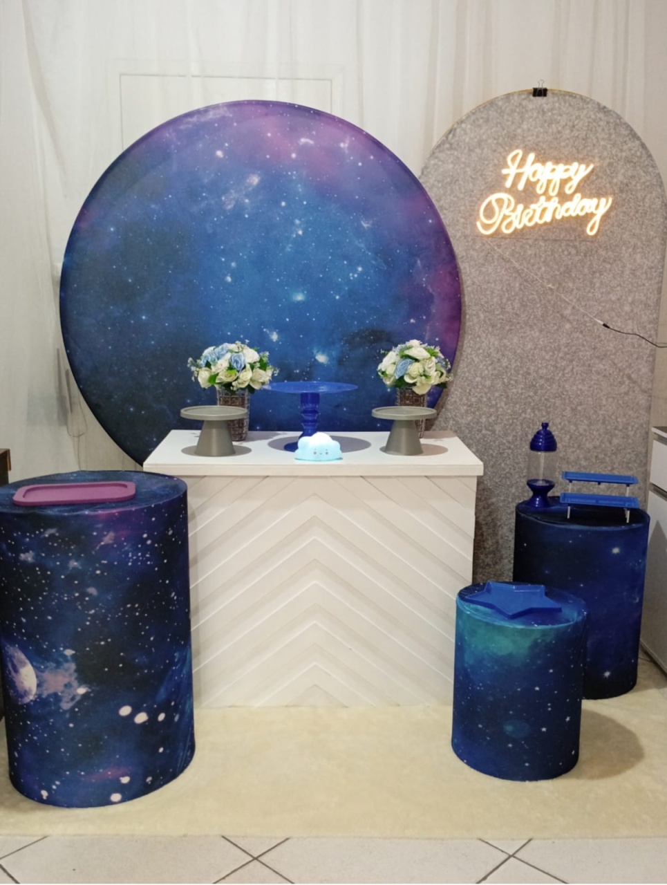 Kit Luxo - Galáxia - Bonequinha Preta Festas