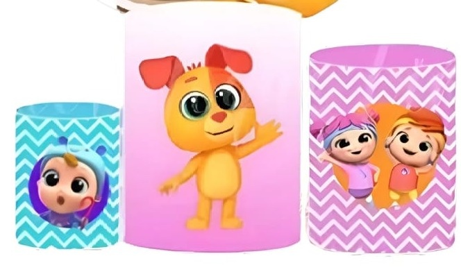 Trio de Capa Para Cilindro Little Angel - Bonequinha Preta Festas