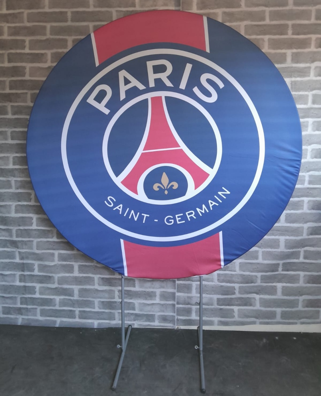 Capa Para Painel Redondo Paris Saint Germain - 1,5Mt - Bonequinha Preta Festas