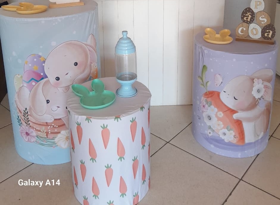 Trio de Capa Para Cilindro Páscoa - Bonequinha Preta Festas