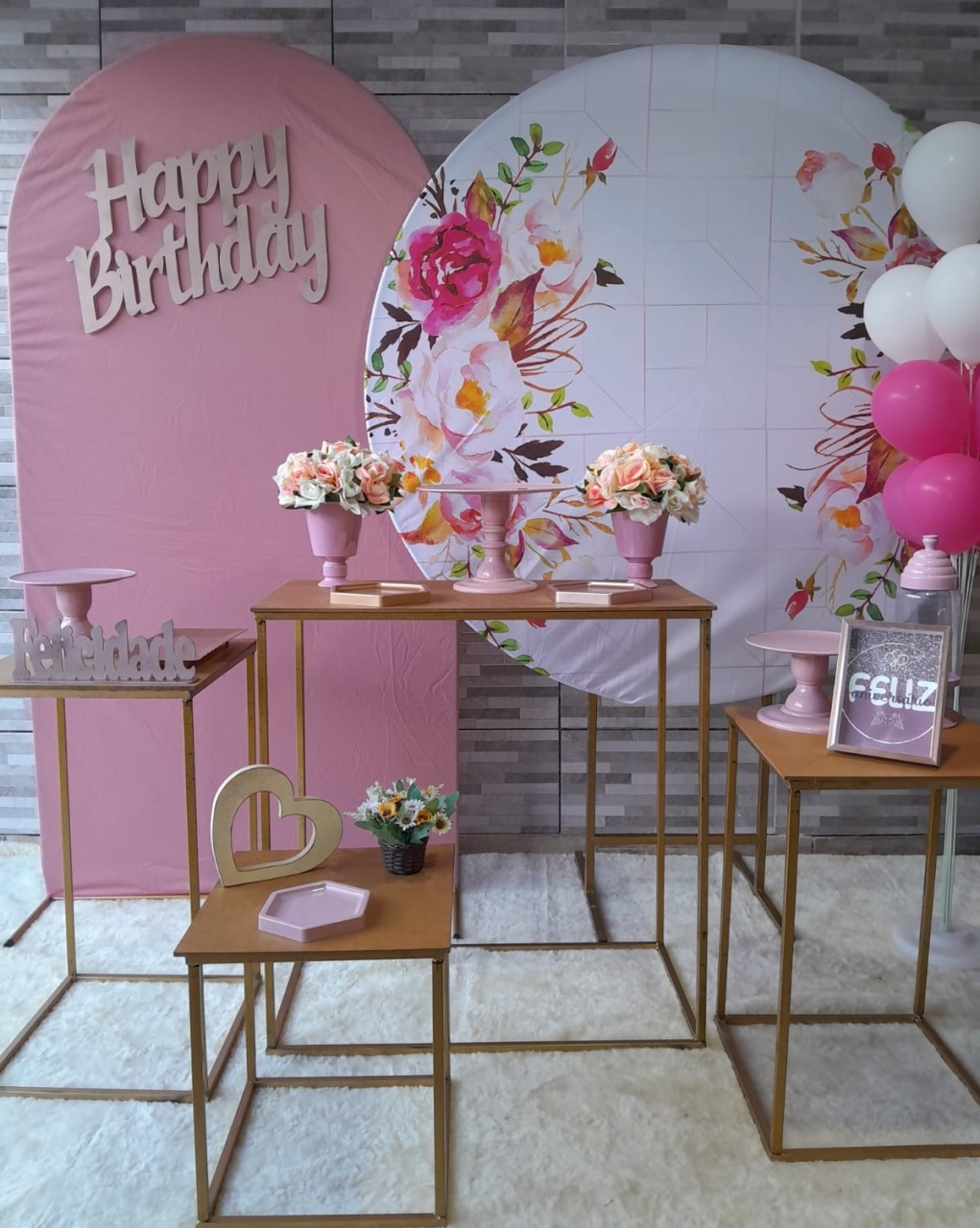 Kit Luxo - Floral - Bonequinha Preta Festas