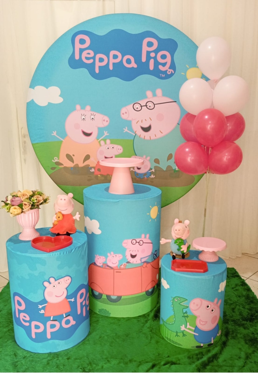 Kit Básico - Peppa Pig Menina - Bonequinha Preta Festas