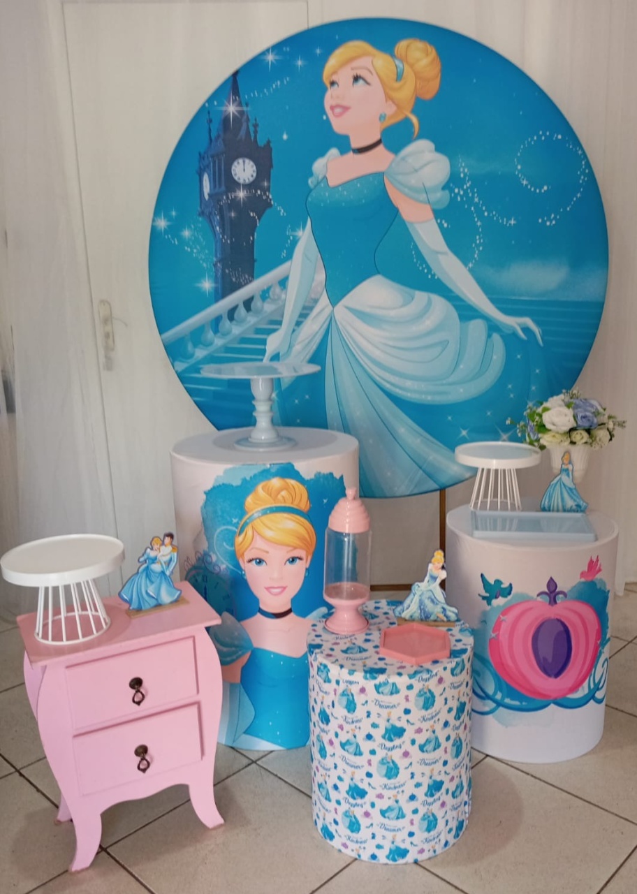 Kit Completo - Cinderela - Bonequinha Preta Festas