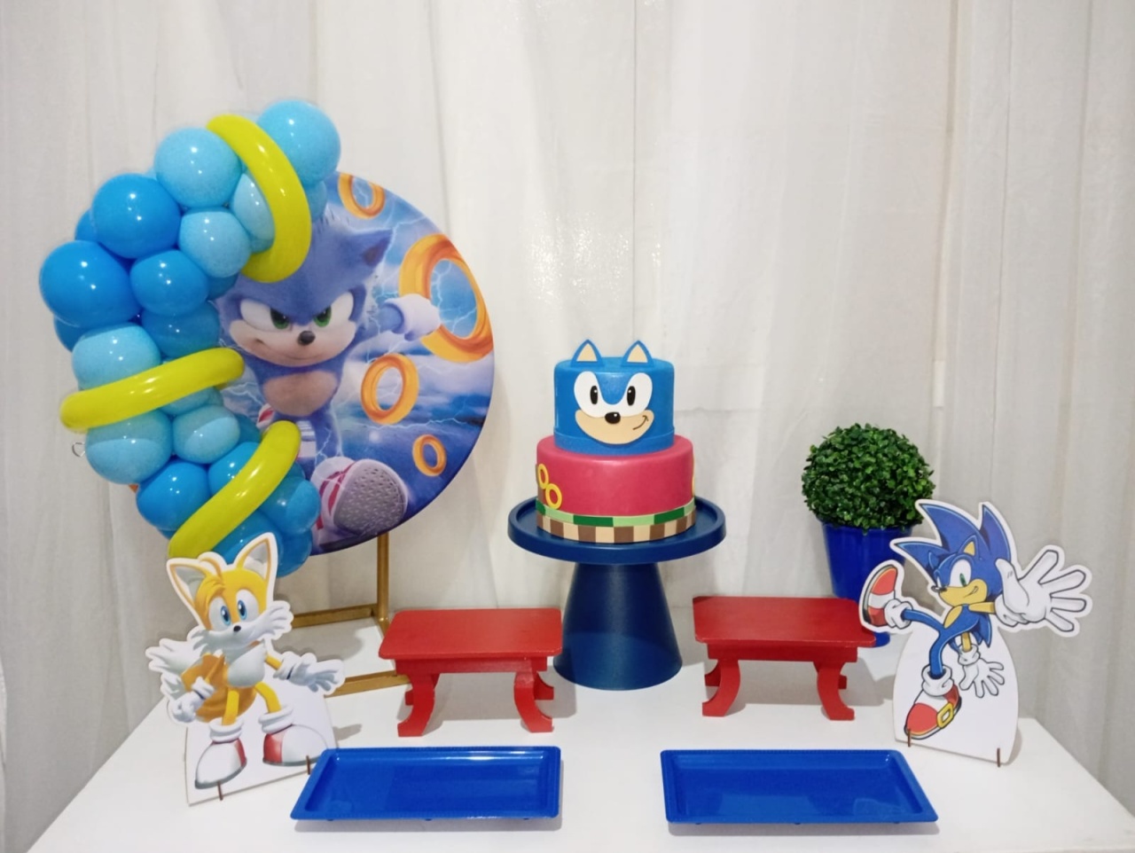Kit Festa Na Mesa - Sonic - Bonequinha Preta Festas