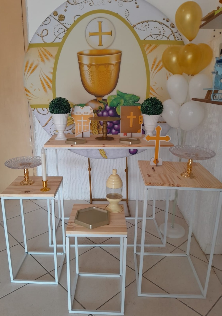 Kit Especial - 1ª Primeira Eucaristia - Bonequinha Preta Festas