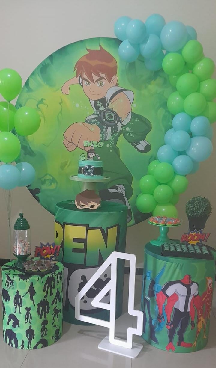 Kit Básico - Ben 10 - Bonequinha Preta Festas