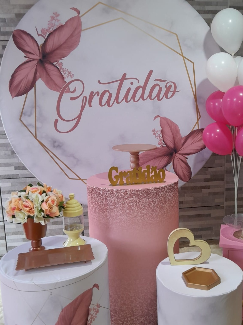 Kit Básico - Gratidão Cilindro Com Capa de Tecido - Bonequinha Preta Festas