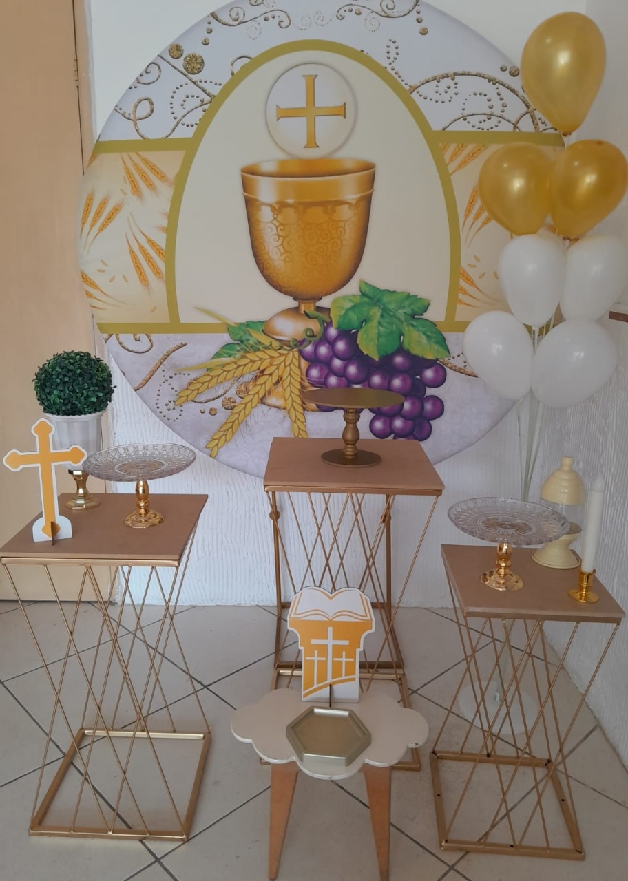 Kit Completo - 1ª Primeira Eucaristia - Bonequinha Preta Festas