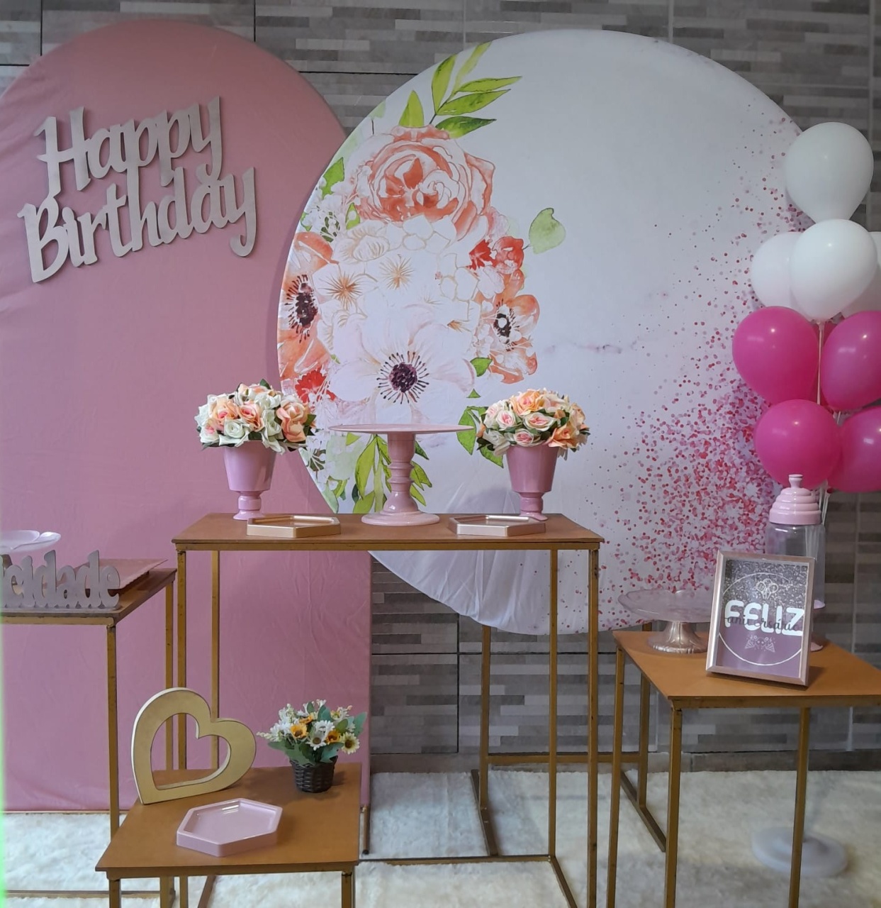 Kit Luxo - Floral - Bonequinha Preta Festas