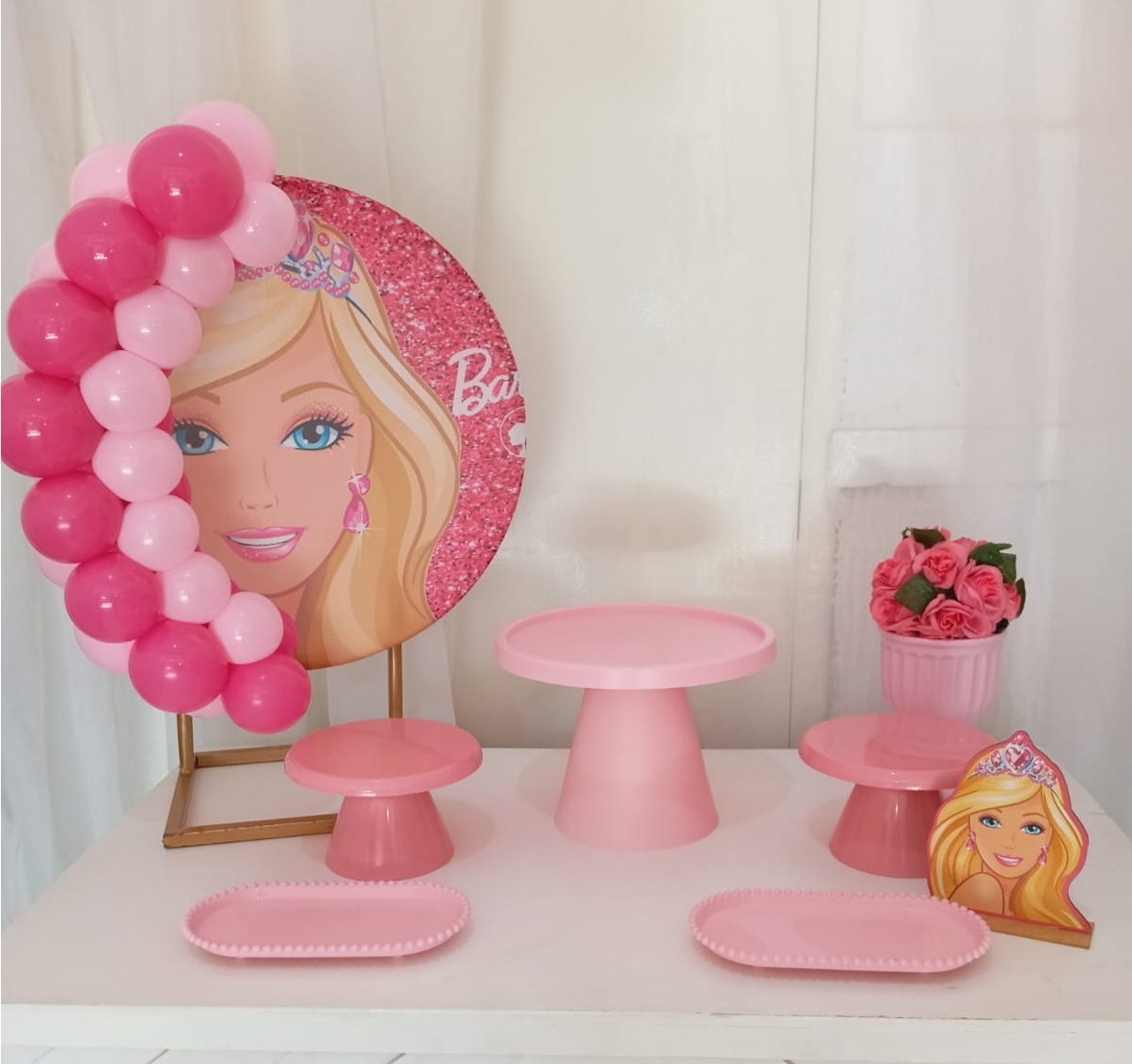 Kit Festa Na Mesa - Barbie - Bonequinha Preta Festas
