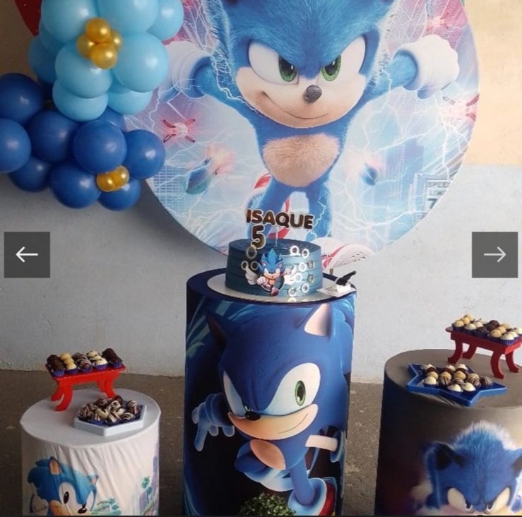 Kit Luxo -  Sonic - Bonequinha Preta Festas