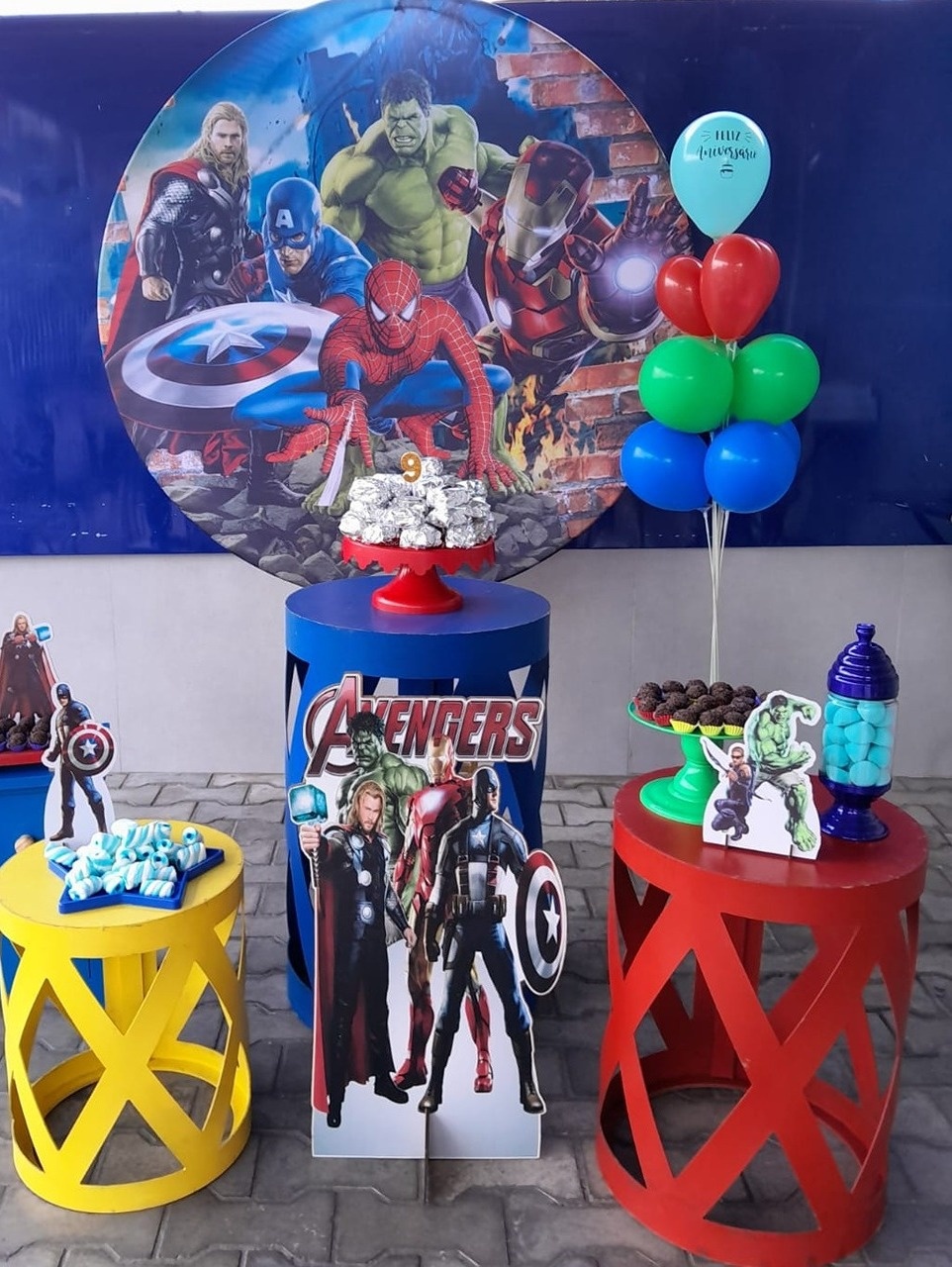 Kit Básico - Vingadores - Bonequinha Preta Festas