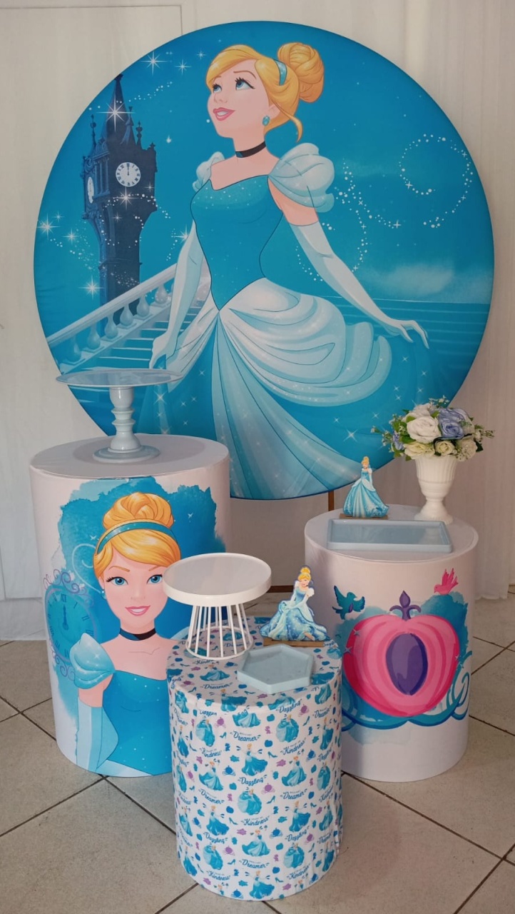 Kit Básico - Cinderela - Bonequinha Preta Festas