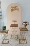Kit Básico - Happy Birthday - Painel Romano Creme / Bege - imagem 1