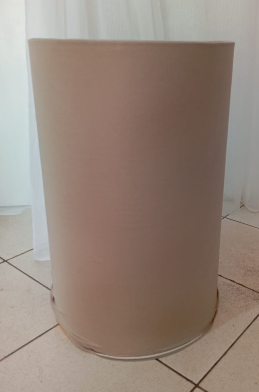 Capa Para Cilindro G - Bege Médio - Bonequinha Preta Festas