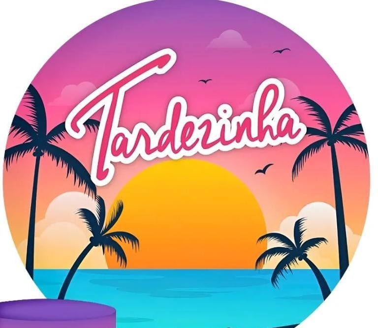 Capa Para Painel Redondo Tardezinha - 1,5Mt - Bonequinha Preta Festas