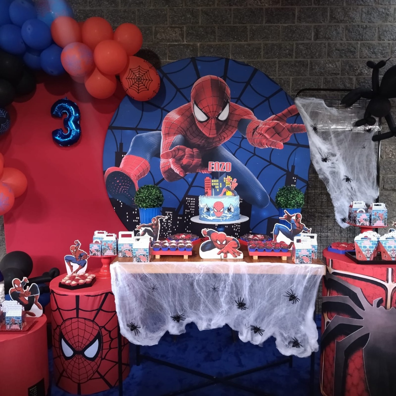 Kit Luxo - Homem Aranha - Bonequinha Preta Festas