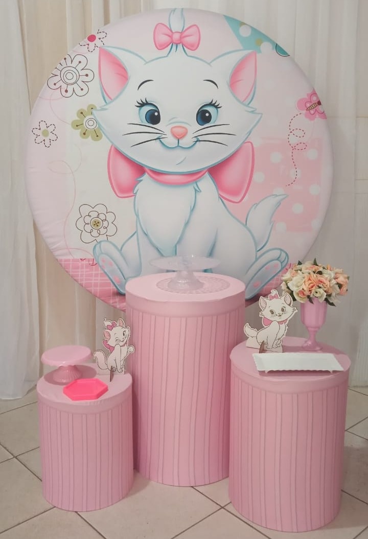 Kit Básico - Gatinha Marie - Bonequinha Preta Festas