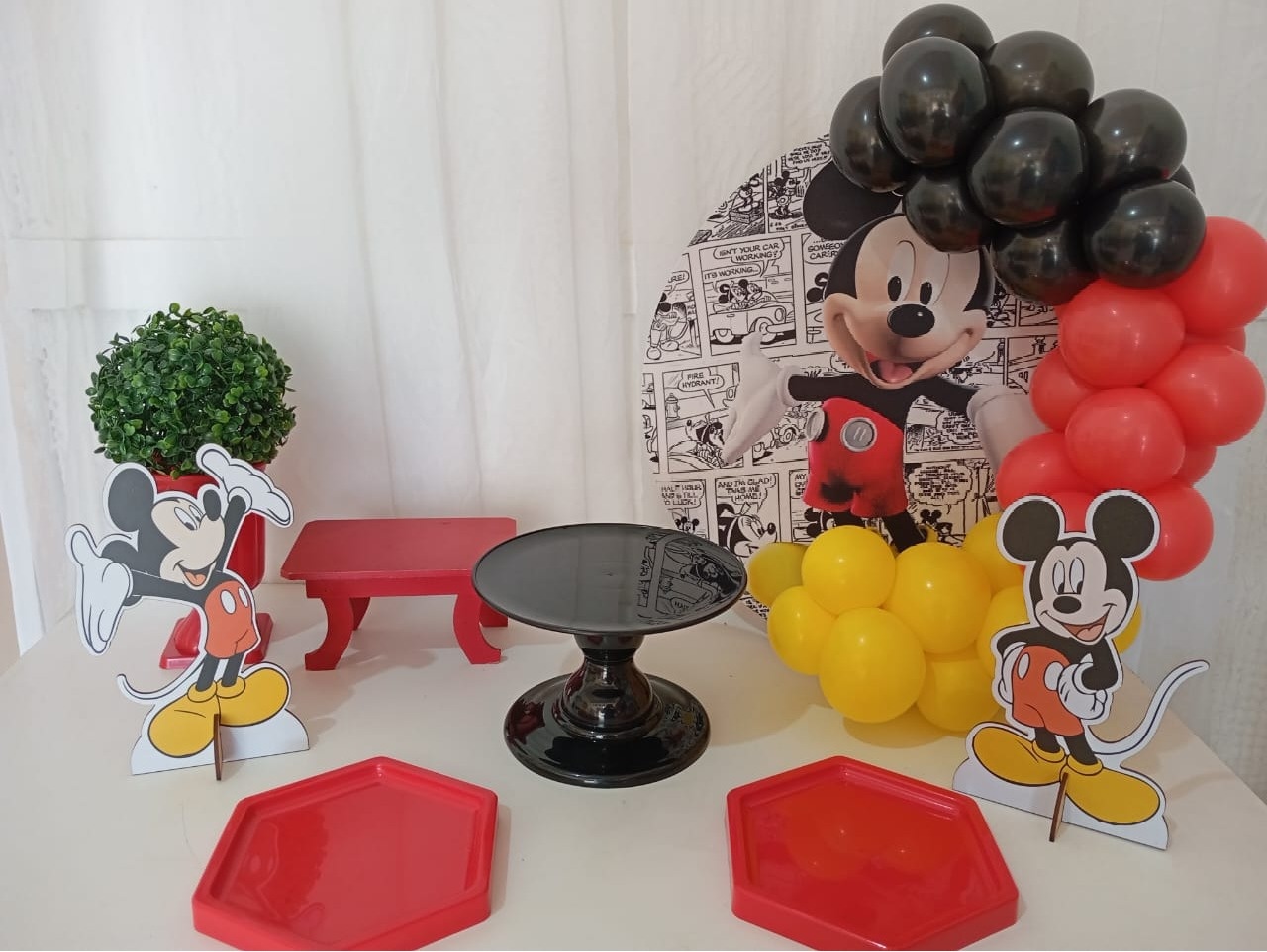 Kit Festa Na Mesa - Mickey - Bonequinha Preta Festas
