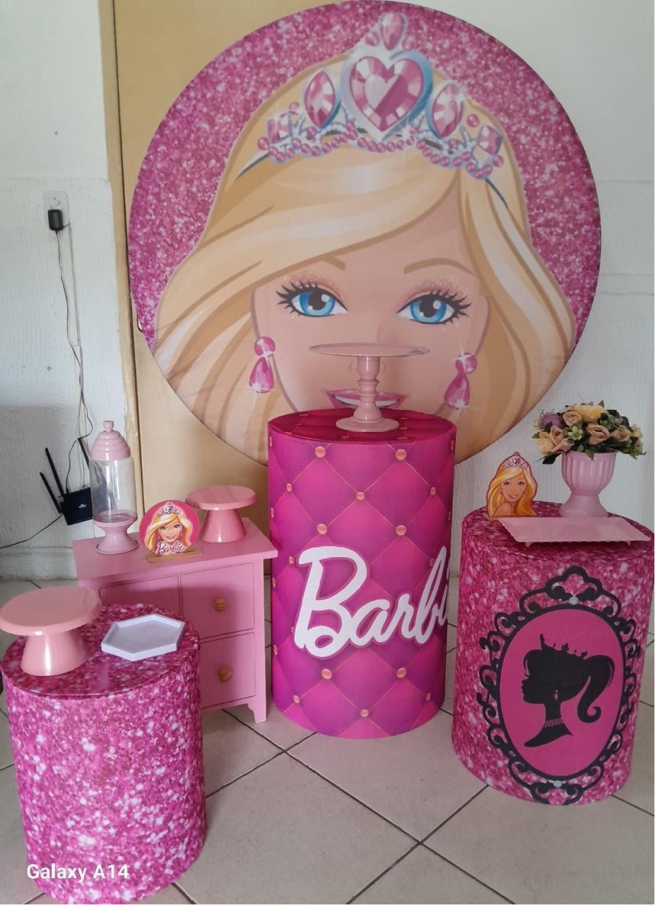 Kit Completo - Barbie - Bonequinha Preta Festas