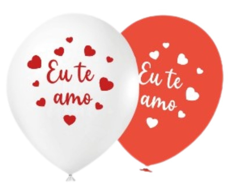 Balão de Látex Avulso Tamanho 9 Personalizado - Bonequinha Preta Festas