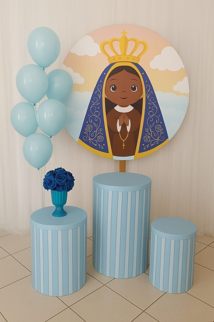 Kit Básico - Nossa Senhora Aparecida - Bonequinha Preta Festas