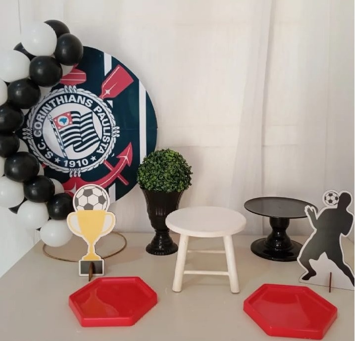 Kit Festa Na Mesa - Corinthians - Bonequinha Preta Festas