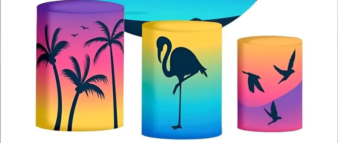 Trio de Capa Para Cilindro Tardezinha - Bonequinha Preta Festas
