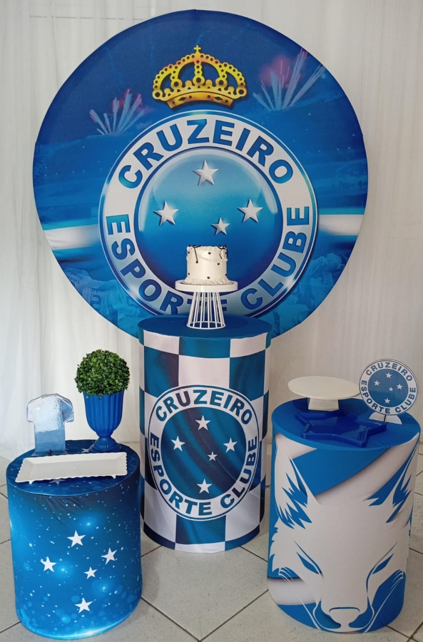 Kit Básico - Cruzeiro / Futebol - Bonequinha Preta Festas
