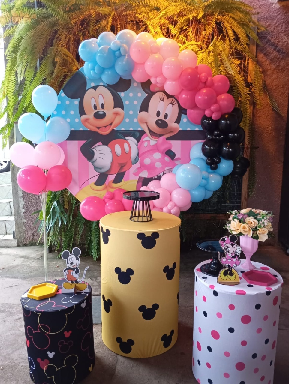 Kit Básico - Mickey E Minnie - Bonequinha Preta Festas